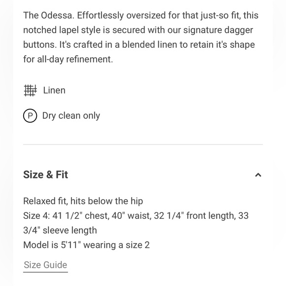 NWT Rag and Bone Odessa Linen Blazer - Picture 13 of 13